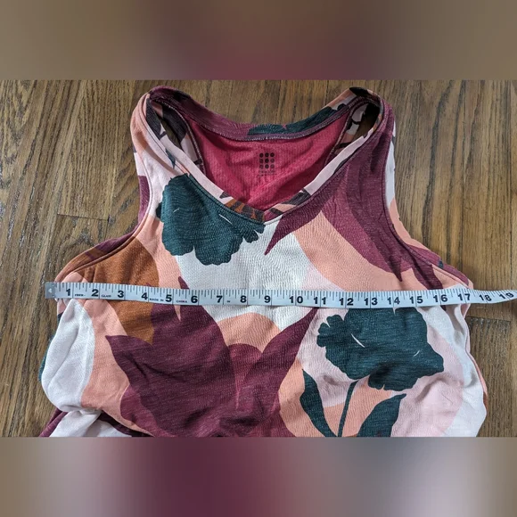 Title Nine Danver Midi Dress in Canyon Red Print Built In Bra sz L NWOT - Picture 12 of 12